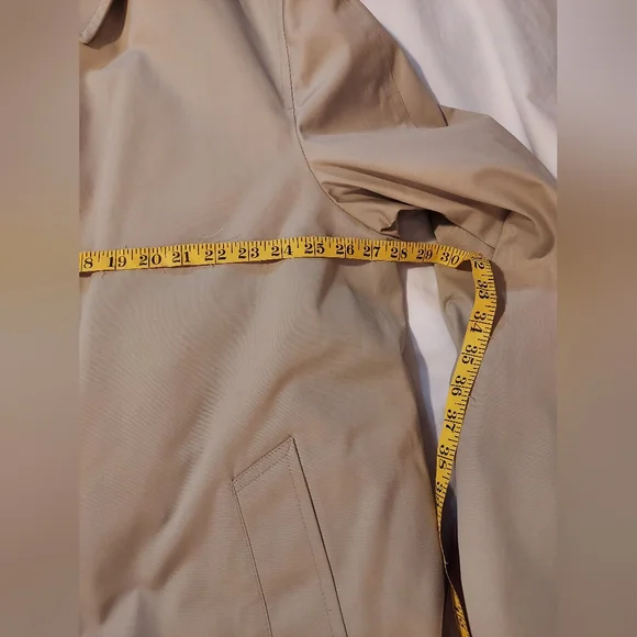 London Fog Vintage Beige Trench Coat With Removable Faux Fur Lining 48L NWOT - Picture 6 of 7